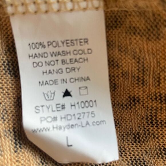 Hayden Los Angeles Cheetah Print Button Down Knit Cardigan - Picture 4 of 4